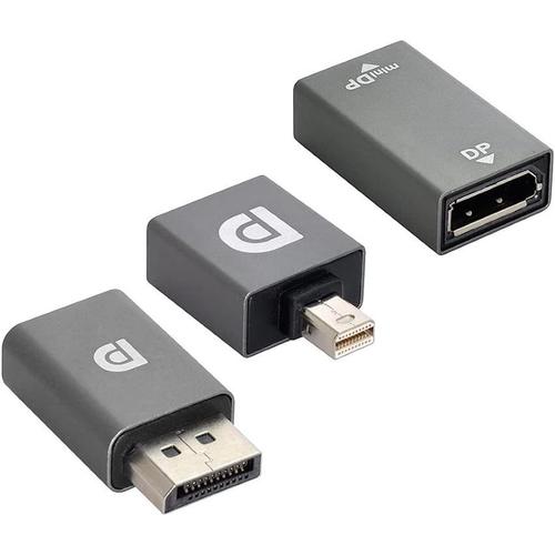 Lot de 3 adaptateurs d'extension Mini DP DisplayPort vers DP DisplayPort mâle femelle Ultra HD UHD pour vidéo, PC, ordinateur portable, TV 1.2 4K 60 Hz