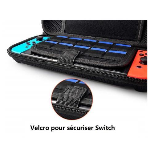 Protection Etui en EVA Anti-choc avec 20 Poches pour Nintendo Switch  Console Cartes de Jeu Étui de Transport Jeux Accessoires Housse Pochette  Boîte de Rangement Housse Rigide