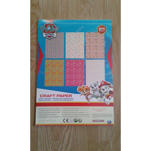 Papiers Pour Bricolage X 24 La Pat'patrouille