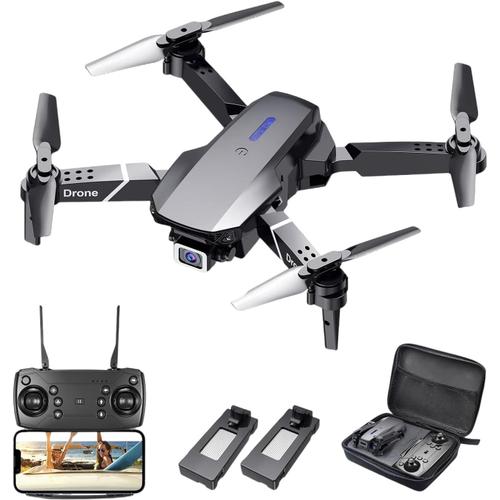 Drone Avec Caméra 1080p Pour Adultes, Quadricoptère Rc Pliable Avec Transmission Wifi Fpv, Double Caméra+Flux Optique+Evitement D'obstacles À Trois Voies+Double Batterie-Générique