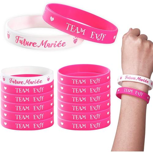 12pcs Bracelets Future Mariée Et Team Evjf Pour Enterrement De Vie De Jeune Fille Mariage Faveur Accessoire Evjf Party Cadeau Decoration Ecrit En Français