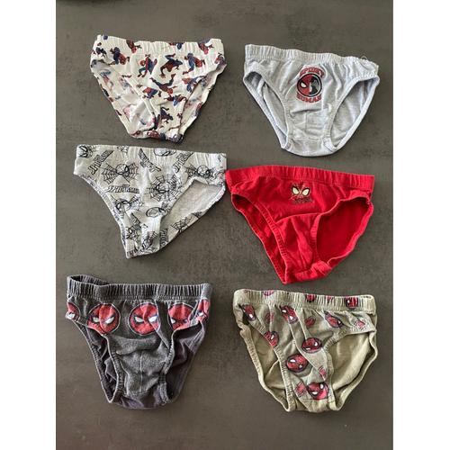 Lot De 6 Slips Spiderman Kiabi Taille 4/5 Ans