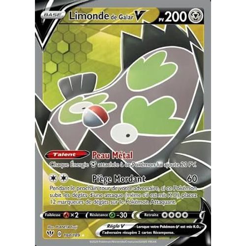 Limonde De Galar V - 184/189 - Full Art - Pokémon Ténèbres Embrasées