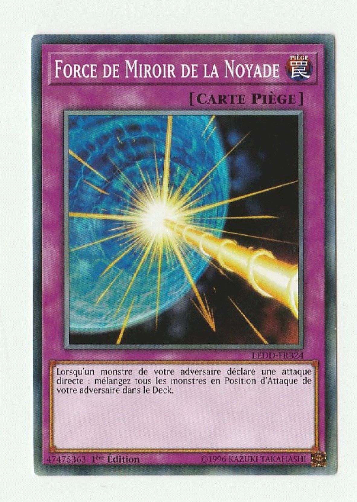 Occasion Carte Yu Gi Oh FORCE DE MIROIR DE LA NOYADE SHVI-FR075 1ère édition 