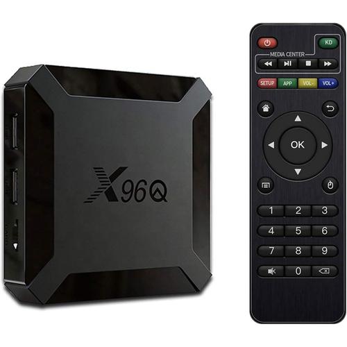 Android TV Box Android TV 4K 2GB 16GB décodeur X96 TV Box Android 10.0 Allwinner H313 Quad Core Q Mini Smart TV Box WiFi 2.4G boitier Android TV X96