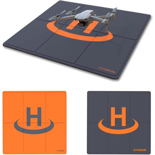 Universel Drone Landing Pad 65cm, Tapis D'atterrissage Pliable Hélicoptère Piste Décollage Atterrissage Pad Pour Dji Mini 2/Mavic Air 2/Dji Mini 3 Pro/Mini Se/Fpv Drone Accessoires-Générique