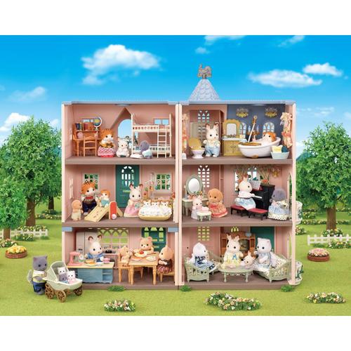 La maison au toit bleu et sa terrasse - Maison de poupée et accessoires et  accessoires Sylvanian Families - Achat en ligne