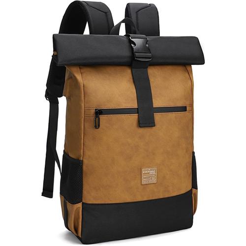 Sacs à Dos Homme/Femme pour Ordinateur Portable 17 pouces - Imperméable- port de charge USB - Zip d¿Accès Rapide - Roll Top - Résistant à l'eau - Loisirs/Affaire/Scolaire/Voyage/Randonnée