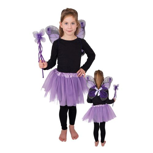Set De Déguisement Fée Papillon Violet
