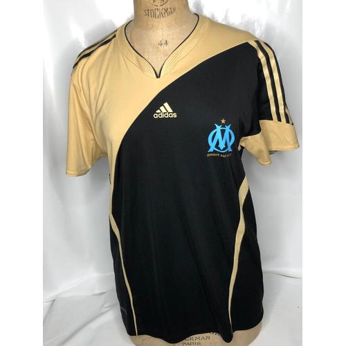 Rare T-Shirt /Maillot De Football Adidas Rétro Promotionnel Olympique De Marseille