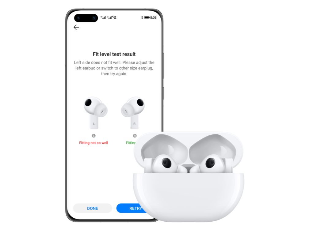 Huawei FreeBuds Pro - couteurs True Wireless - Silver Frost image 3 | Rakuten