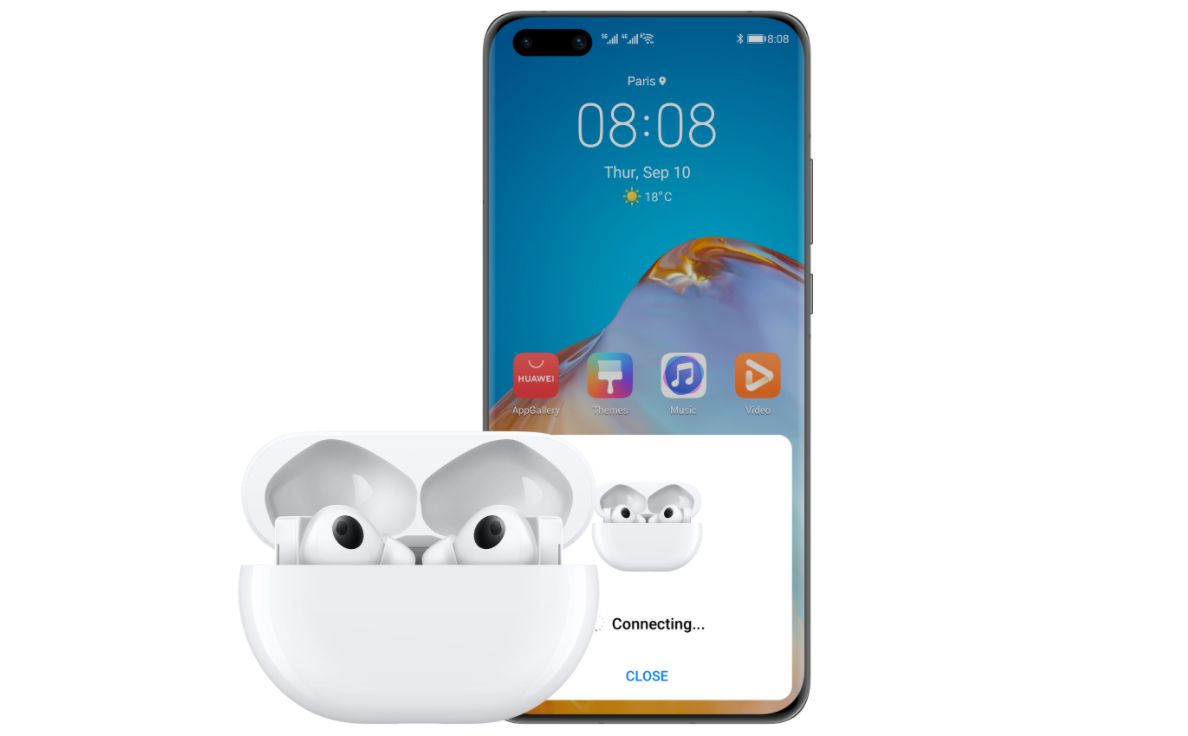 Huawei FreeBuds Pro - couteurs True Wireless - Silver Frost image 2 | Rakuten