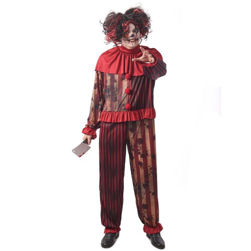 Déguisement Clown Terrifiant Rouge Homme - Taille: M