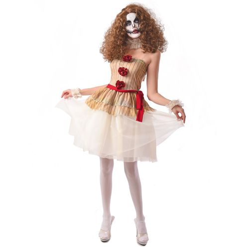 Déguisement Clown Terrifiant Beige Femme - Taille: L