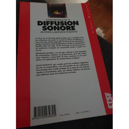 Guide Pratique De La Diffusion Sonore De Petite & Moyenne Puissance