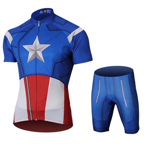 Avengers Marvel super h ros cyclisme maillot capitaine am rique Costume hiver soldat cyclisme Kits v lo court maillot ensemble