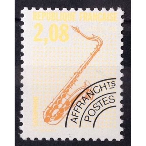 Préoblitéré Instruments De Musique 1992 - Saxophone 2,08 - Dentelé 13 (Impeccable N° 215) Neuf** Luxe (= Sans Trace De Charnière) - France Année 1992 - N29145