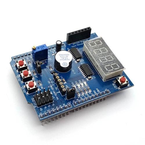 Bouclier multifonction avec Buzzer LM35 Module de carte d'extension de LED numérique à 4 chiffres pour Arduino UNO R3 Lenardo Mega2560 kit de bricolage