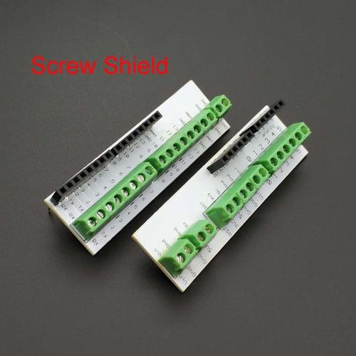 Vis bouclier vis bouclier analogique côté PCB 6 broches empilables en-têtes bornes à vis pour Arduino Compatible avec UNO R3