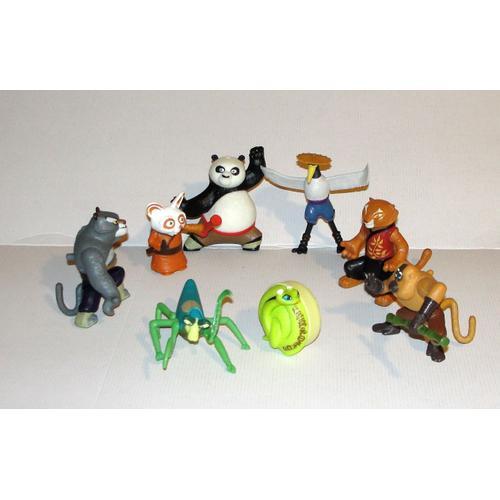 Kung Fu Panda Personnage Complet Lot 8 Figurines Macdo