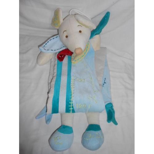 Toise Doudou Et Compagnie Souris Filousine Vert Bleu Bordeaux Rouge