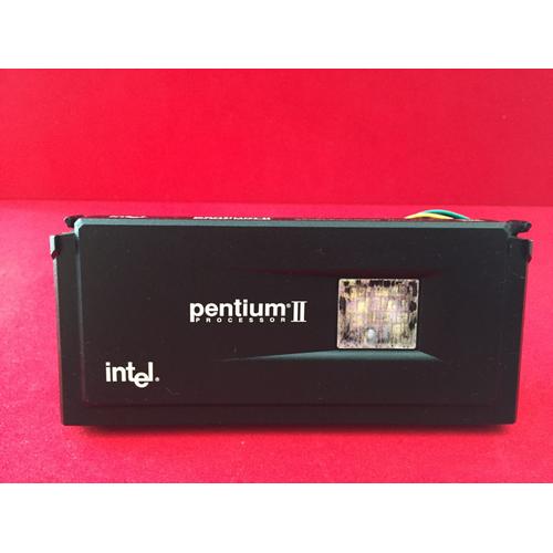 PROCESSEUR CPU INTEL PENTIUM II SL2YM 400/512 SLOT 1+ DISSIPATEUR + VENTILATEUR