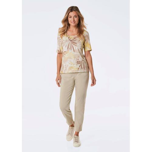 T-Shirt Imprimé - Jaune, Beige, À Motifs - Gr. 26