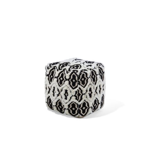 Pouf Orai Noir Blanc