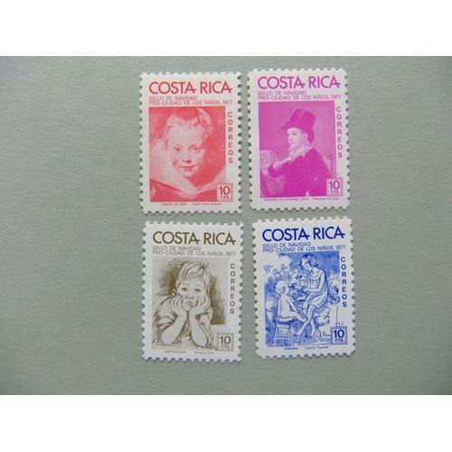 89 Costa Rica 1977 Cuadros De Rubens / Goya / Amparo Cruz / Christianfournier / Yvert 331 / 334 Mnh