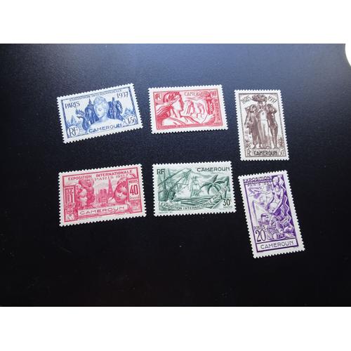 Exposition Internationale 1937 Série Timbres Neufs Cameroun