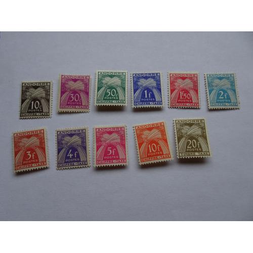 Timbres Taxe Andorre N° 21 À 31 Neufs