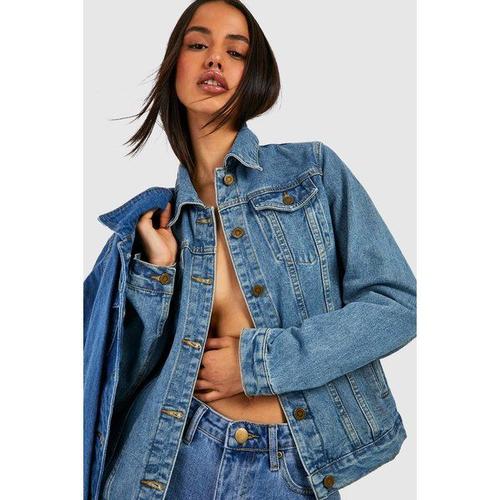 Veste En Jean Oversize - Rouge Vin - 42