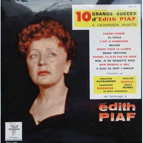 10 Grands Succès D'edith Piaf A L'accordéon Musette