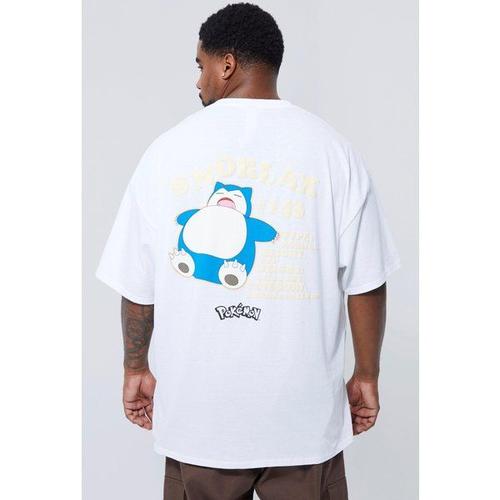 Grande Taille - T-Shirt À Imprimé Pokemon Homme - Blanc - Xxxl, Blanc