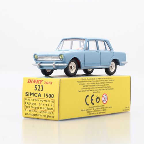 Dinky Toys 523 - Simca 1500 Bleu Ciel 1:43,-Atlas
