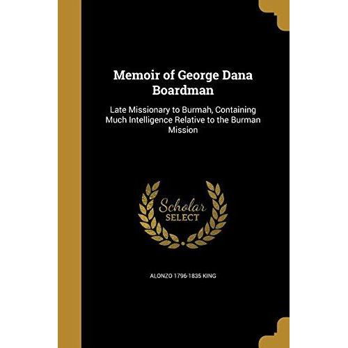 Memoir Of George Dana Boardman