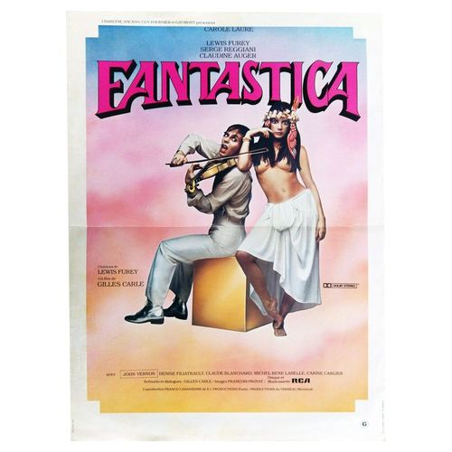 Fantastica - Véritable Affiche De Cinéma Pliée - Format 40x60 Cm - De Gilles Carle Avec Carole Laure, Lewis Furey, Serge Reggiani, Claudine Auger - 1980