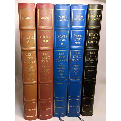 Les Deux Géants Histoire Des États-Unis Et De L'u.R.S.S : De 1917 À Nos Jours - 2 Tomes Etats-Unis + 2 Tomes U.R.S.S. + Conversations Et Aperçus