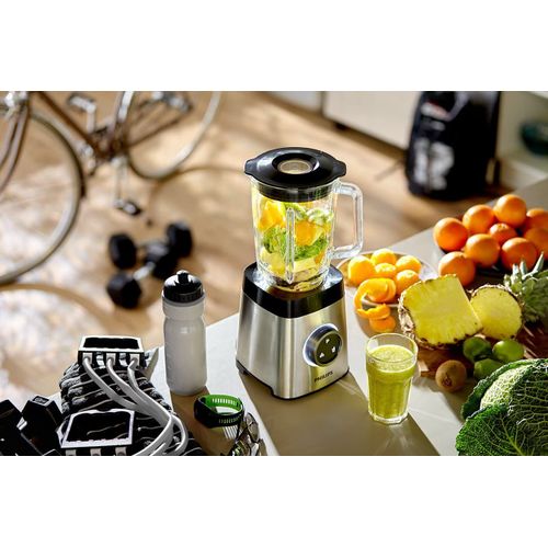 Blender Électrique De 2l 1400w Gris Noir Métallique