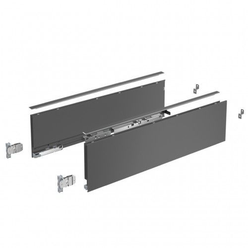 Kit tiroir casserolier AvanTech YOU - hauteur 139 mm - L350 mm - Anthracite HETTICH
