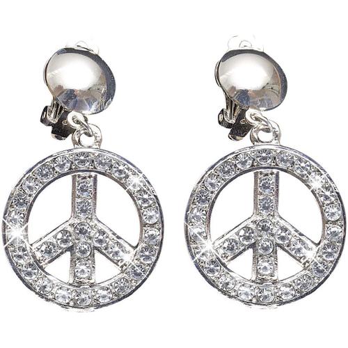 Boucles D'oreilles Peace And Love Adulte