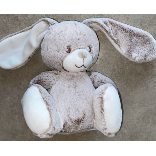 Doudou Lapin Beige Tex Baby Modele Moyen 18cm Peluche Jouet Bunny Carefour Bebe Naissance
