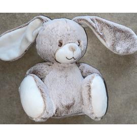 Doudou lapin Tex Baby Carrefour beige