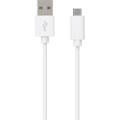 Câble USB A/micro USB 1,2 m 2.1A Blanc Bigben