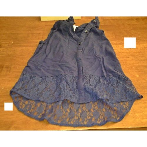Tunique Bleu Marine Dentelle 10-12 Ans C&a ..