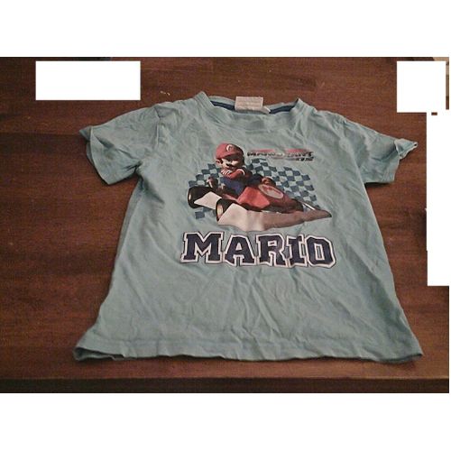 Tshirt Bleu Ciel Mario Kart Ds 10 Ans ..