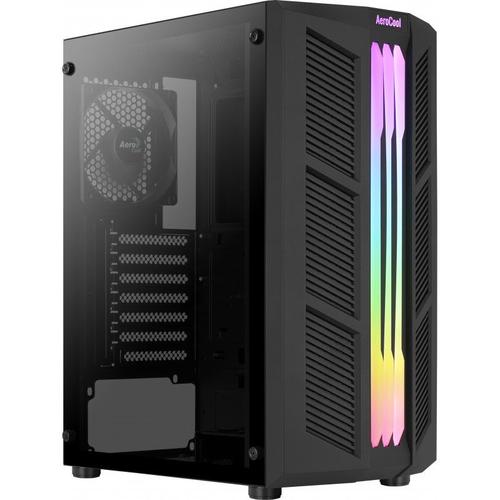 aerocool boitier moyen tour atx aerocool prime avec panneau vitr? (noir)