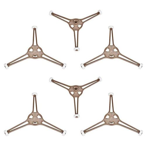 6 pièces micro-ondes plateau tournant anneau Triple bras verre jouer plateau Support rouleau Guide Support