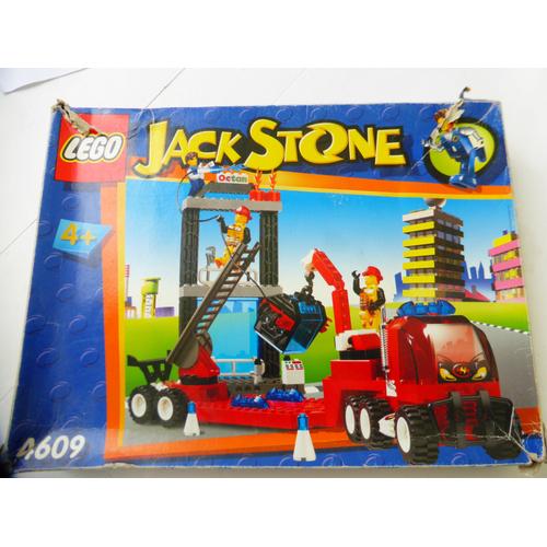 Lego 4609 Camion Et Caserne De Pompiers Jack Stone A Partir De 4 Ans 3 Figurines