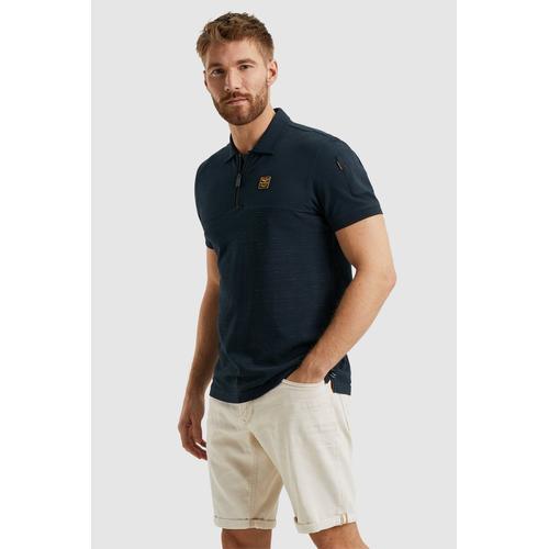 Pme Legend Polo Half Zip Piqué Marine Bleu Foncé Bleu Taille L